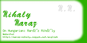 mihaly maraz business card